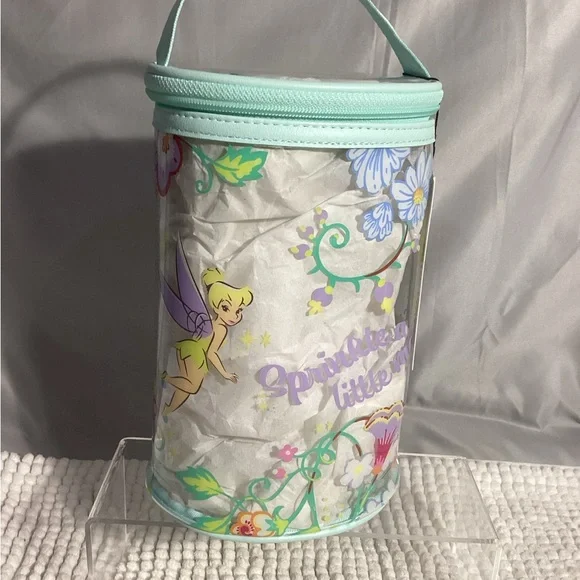 Vera Bradley Disney 100 Tinkerbell Zippered Lotion Cosmetic Case Bag RARE NEW - Picture 2 of 10